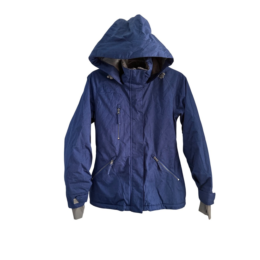 Turbine‎ Glacier Women Blue Ski Snowboard Jacket Insulated Hooded Size L